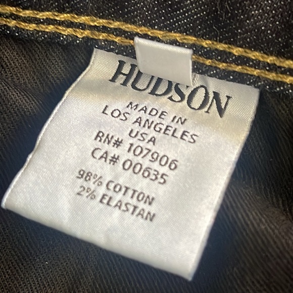 Hudson Jeans Collin Skinny Jeans Dark Wash Style NHWM422DHA Size 26 NWT - Picture 7 of 16